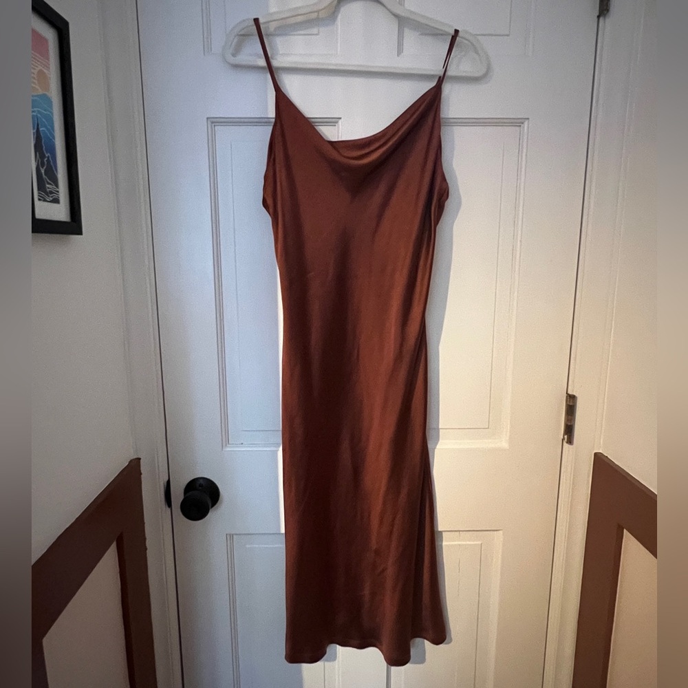 Cowl Neck Slip Dress